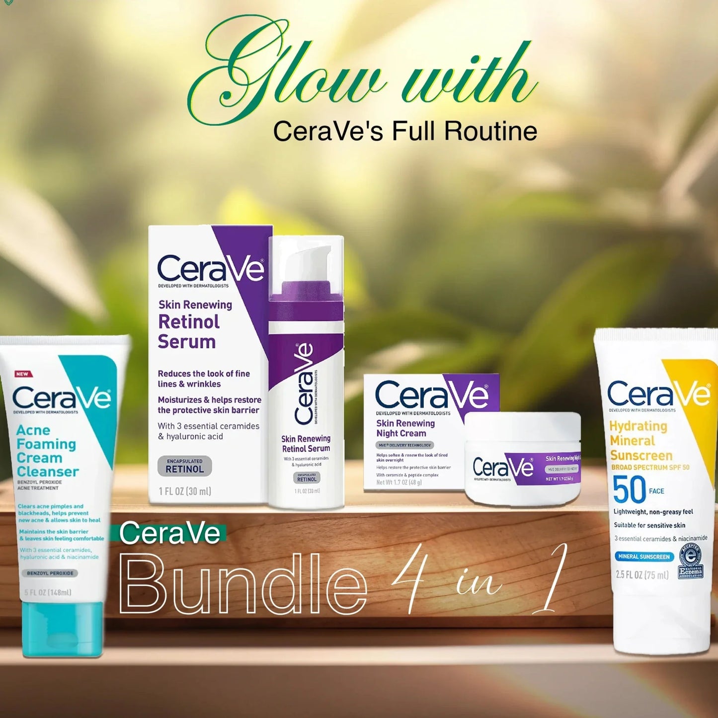 CeraVe 4 in 1 skin care kit